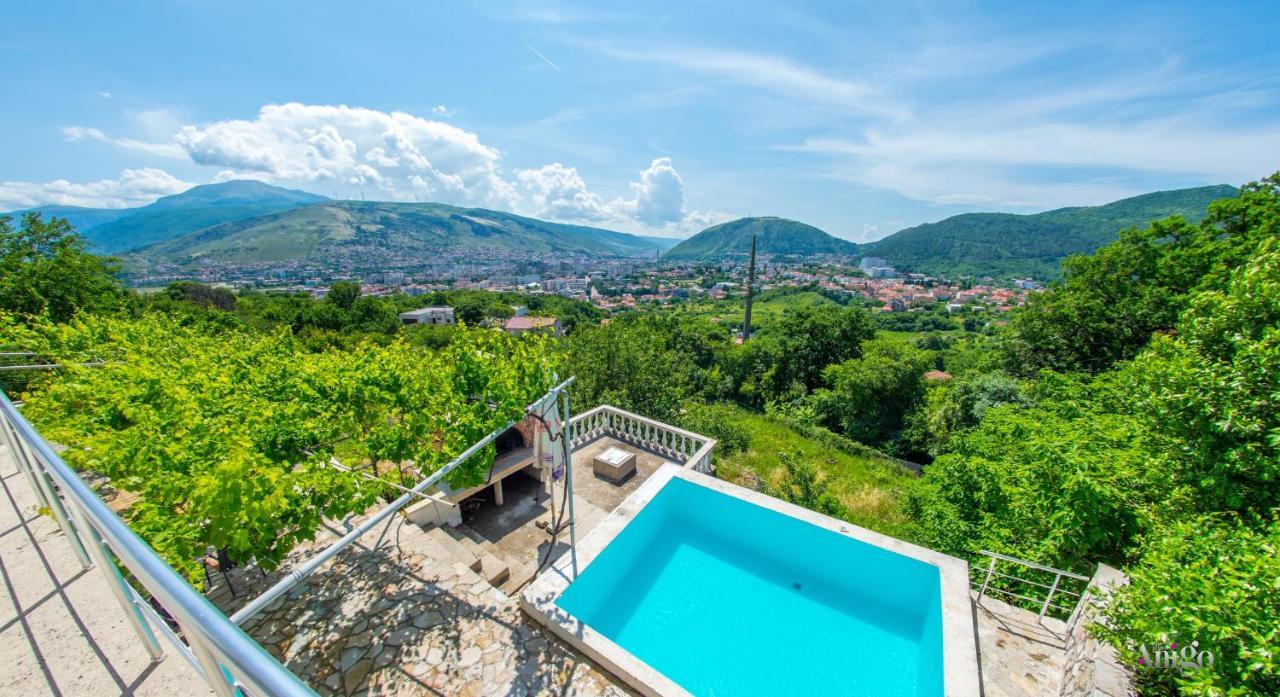 Perfect View Of Mostar - With Swimming Pool Ngoại thất bức ảnh